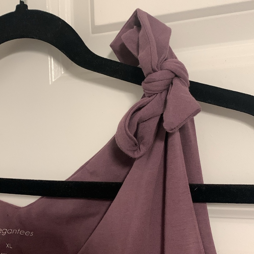Elegantees lavender purple dress with shoulder ties - Picture 4 of 4